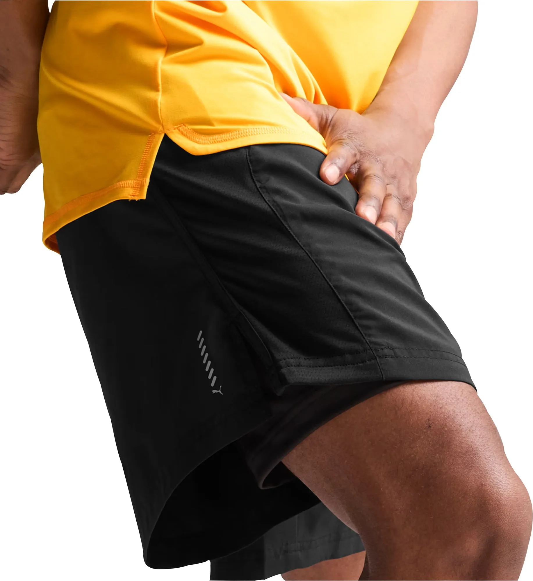 Eco - friendly Day Out Puma Run Favourite Velocity 2 In 1 Mens Running Shorts - Black