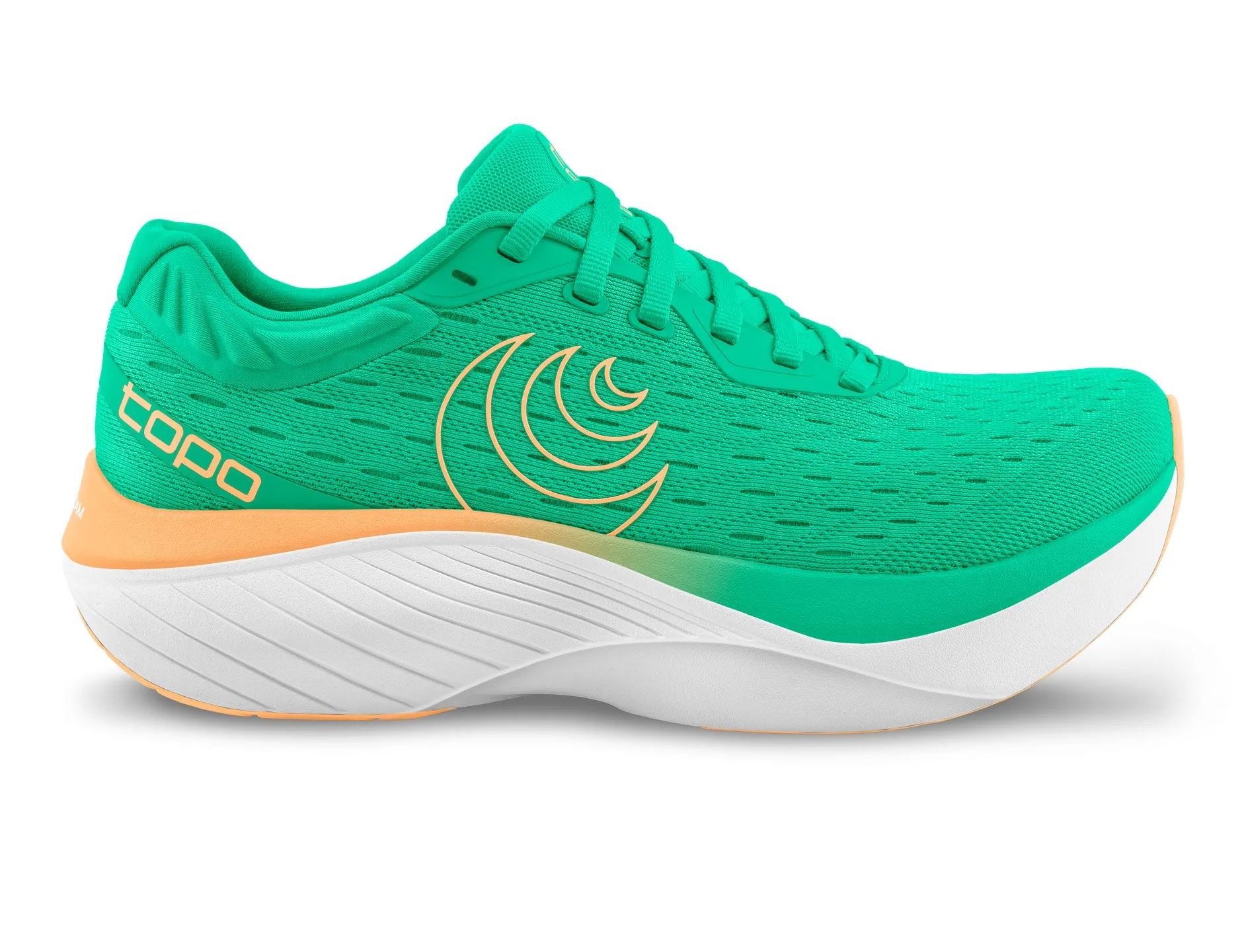 Topo Athletic | Atmos | Women's | Green/Orange running in an urban area shoes outdoor - ready