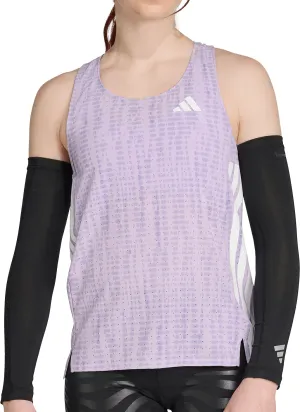 Soft Layer humid environment adidas Adizero Womens Running Vest Tank Top - Purple