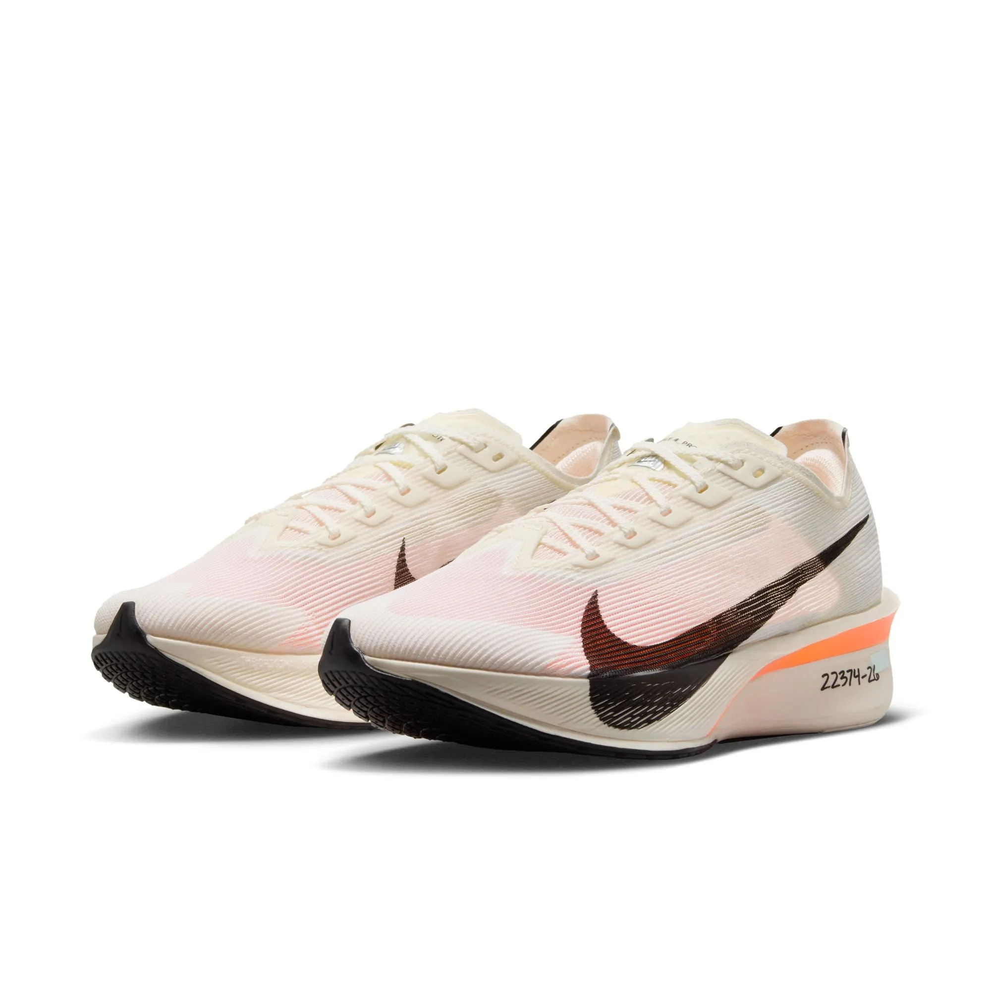 elderly shoes Midsole Comfort Women's Vaporfly 4 Proto Running Shoes Sail / Total Orange / White / Black