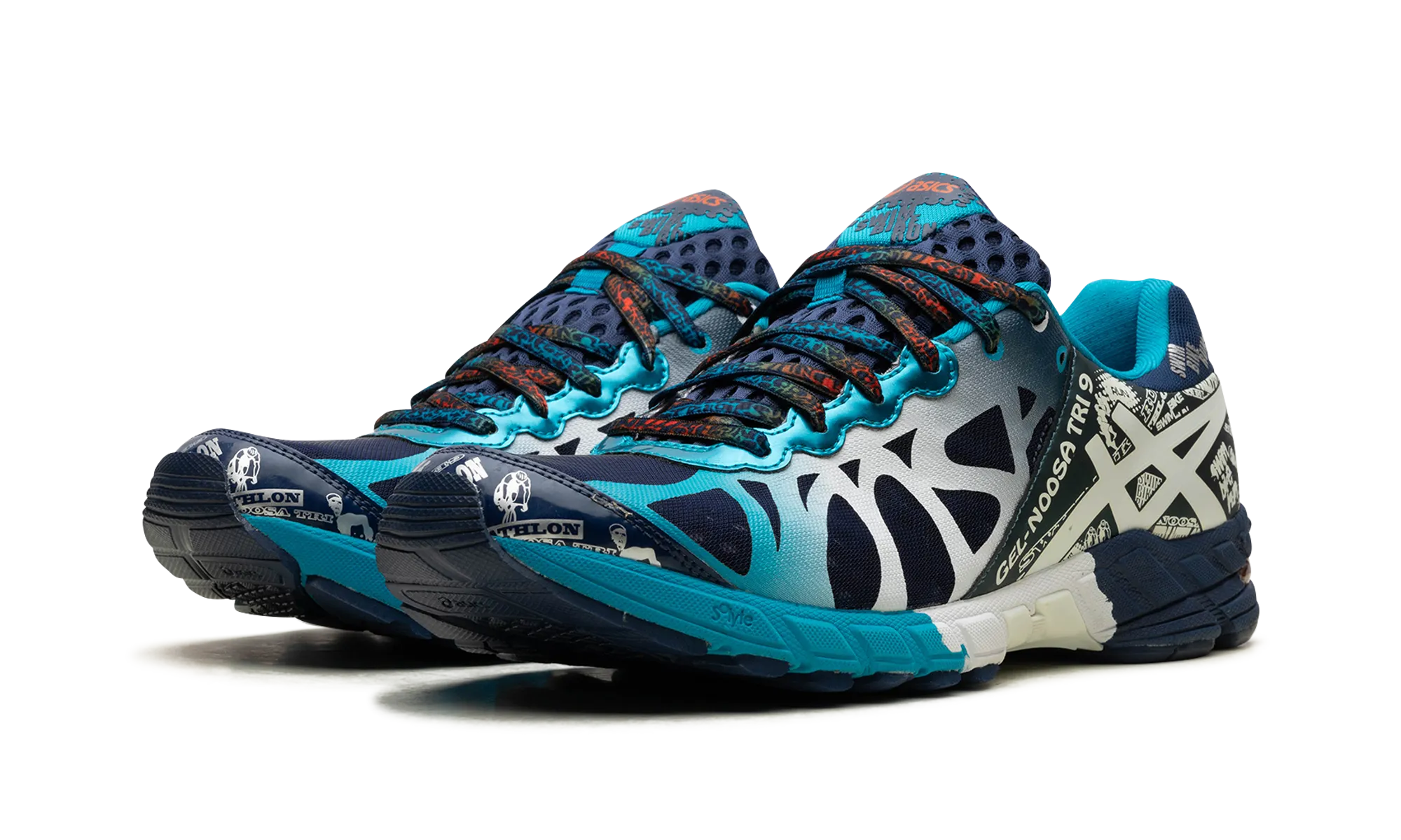 Gel Noosa Tri 9 "Yellow / Neon Purple" Indoor Outdoor Open Fit