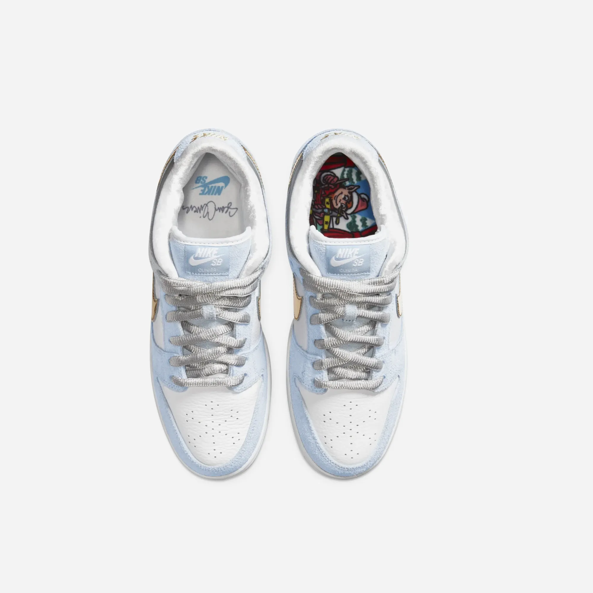 No Squeeze Grippy Sole NIKE SB DUNK LOW SEAN CLIVER HOLIDAY SPECIAL