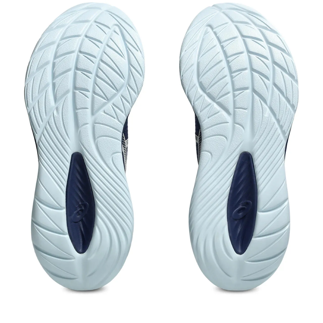 Women's Gel-Cumulus 27 Running Shoes Indigo Blue / Cool Grey Grip Traction heel - strike shoes