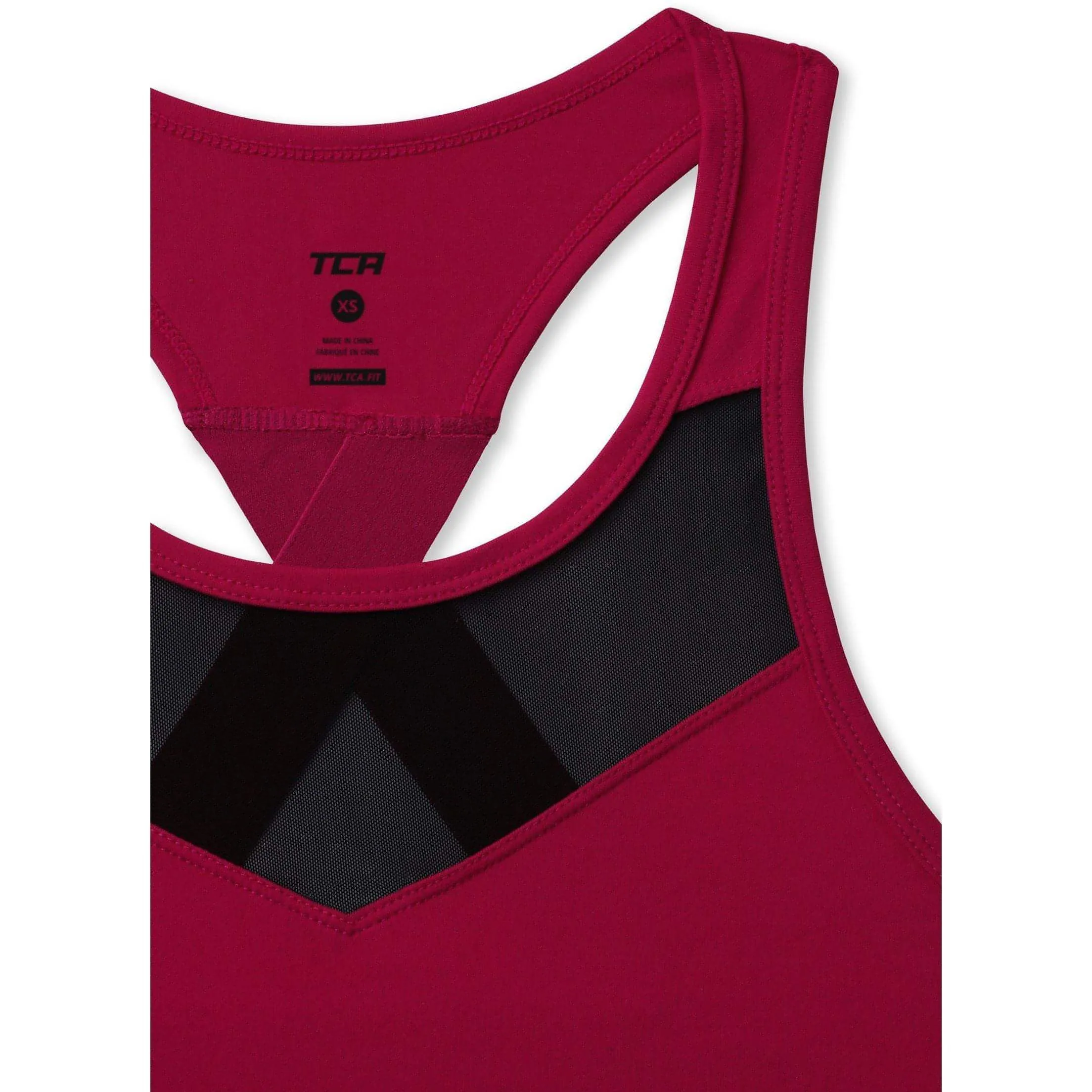 TCA MeshLuxe Womens Running Vest - Pink Contoured Hemline Enemy - deterring