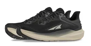 Altra | Torin 8 | Women's | Black/White running in a kelp forest area shoes Centered Lacing Web