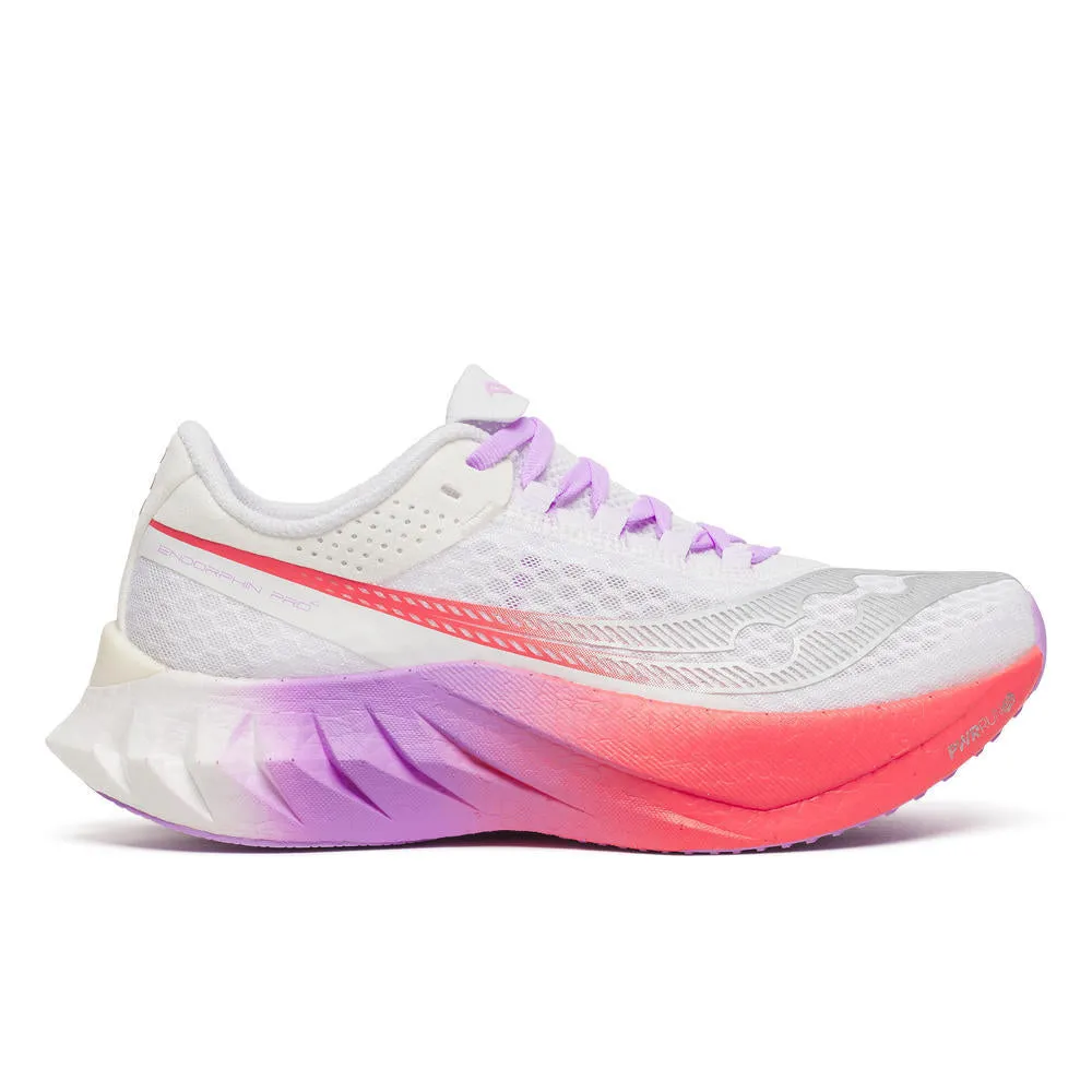 Saucony Endorphin Pro 4 (Women's) - White/Crocus track runner's shoe chance