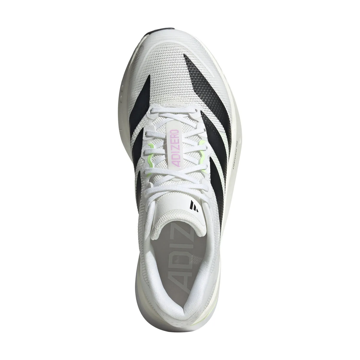 Non Restrictive Toebox Quick Dry Interior Fabric Women's Adizero Boston 13 Running Shoes White / Core Black / Dash Grey