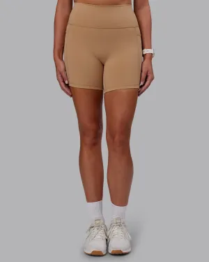 Fusion Ultra High-Rise 6" Short Pockets - Warm Smoke Perfect Layer