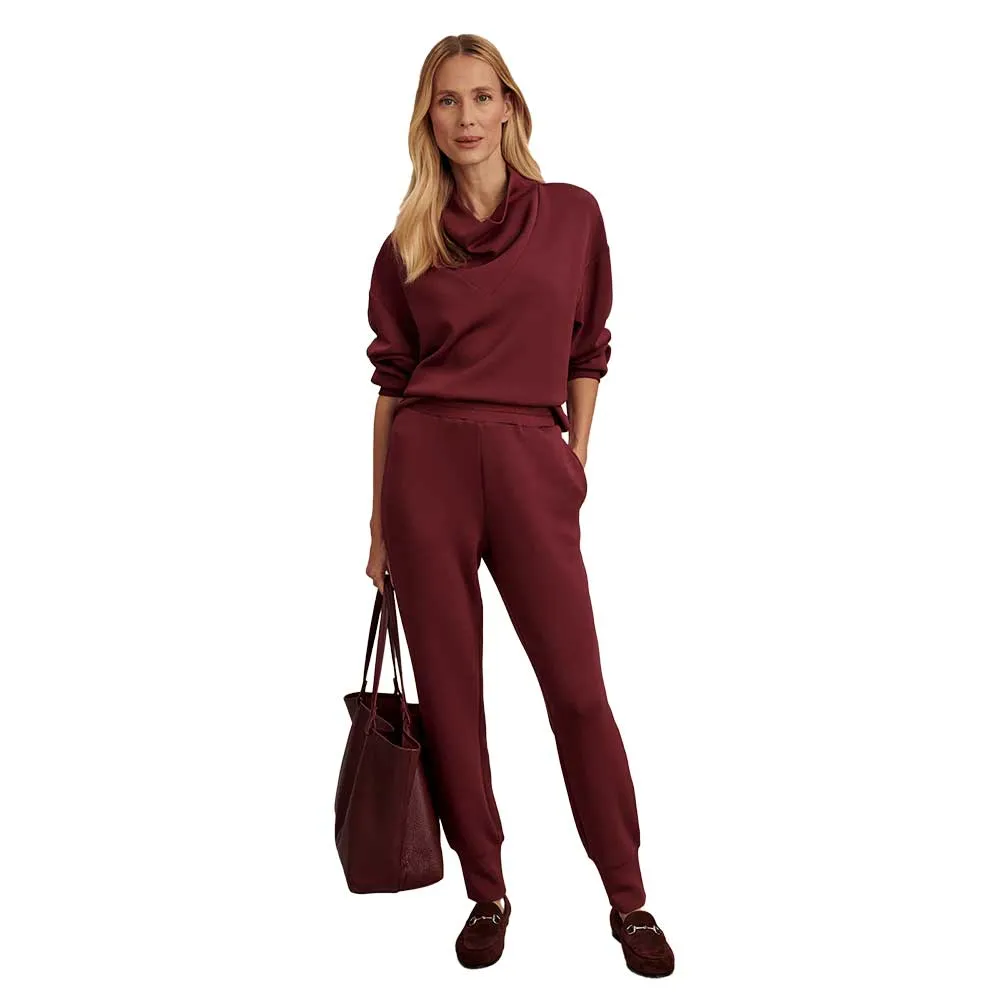 Women's Slim Cuff Pant 27.5" - New Maroon Workout Leggings