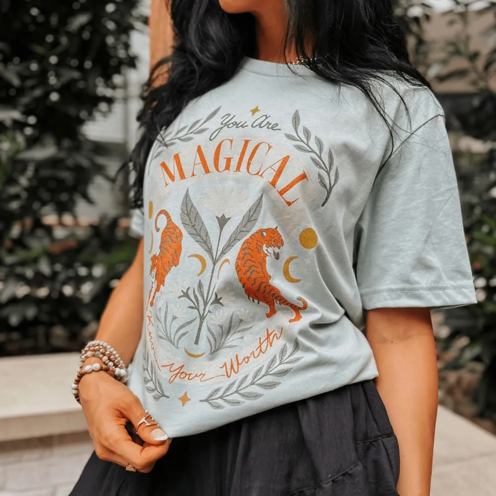 You Are Magical Tee Elastic waist Minimalist Look
