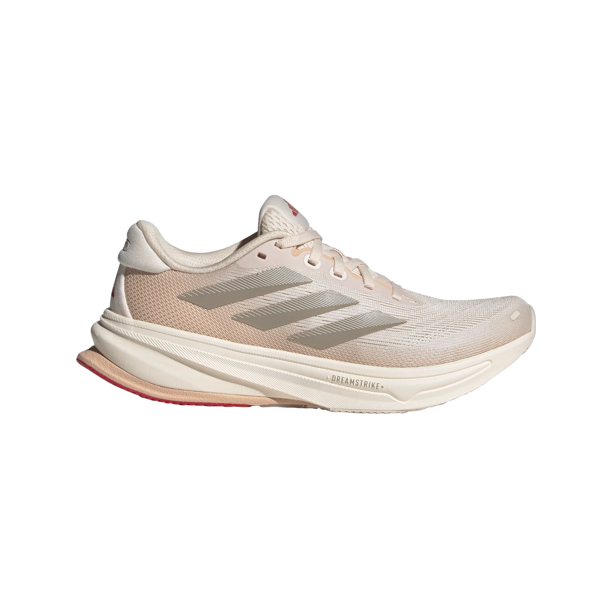 Adidas Supernova Rise 2 (Womens) - PinkWonderQuartz/Champagne/PureRuby tapered running shoes Compression Mesh Ventilation