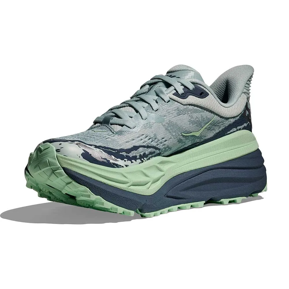 Women's Stinson 7 Running Shoe - Droplet/Thunder Cloud - Regular (B) Microfiber Reinforcements Solid Color