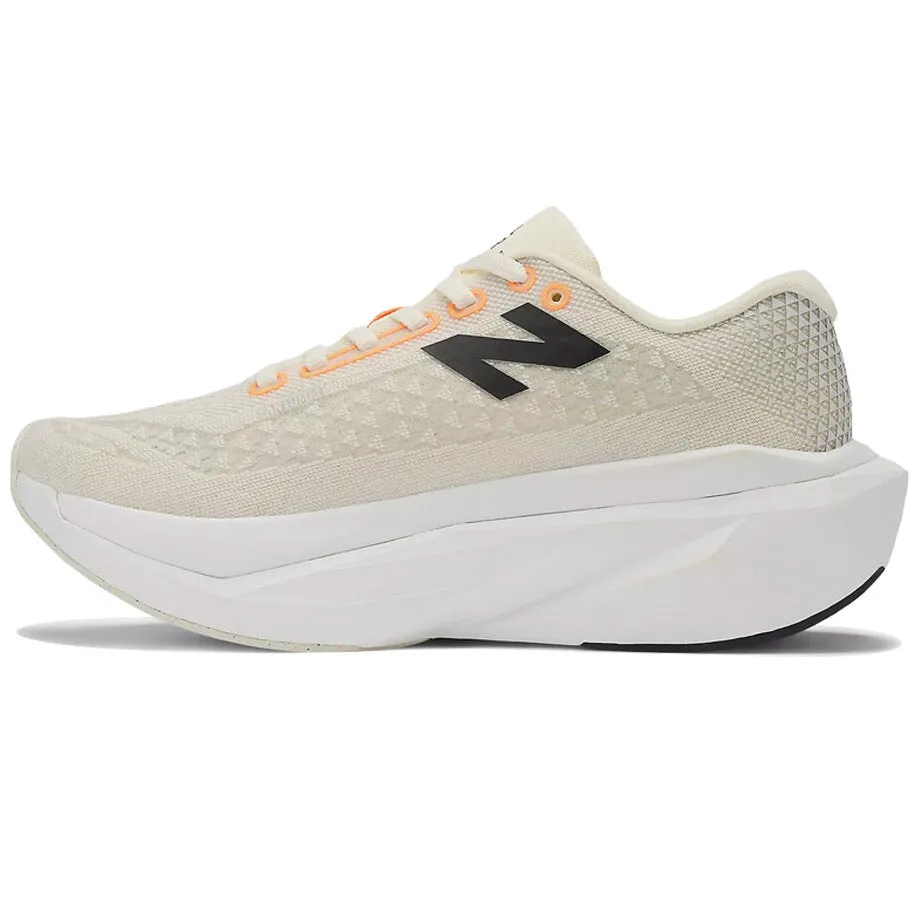New Balance Women's FuelCell SuperComp Trainer v3 Running Shoes Angora / Hot Mango / Black Snug Heel Cup
