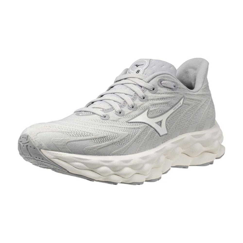 Women's Wave Sky 8 Running Shoe - Harbor Mist/ Snow White - Regular (B) moisture - wicking