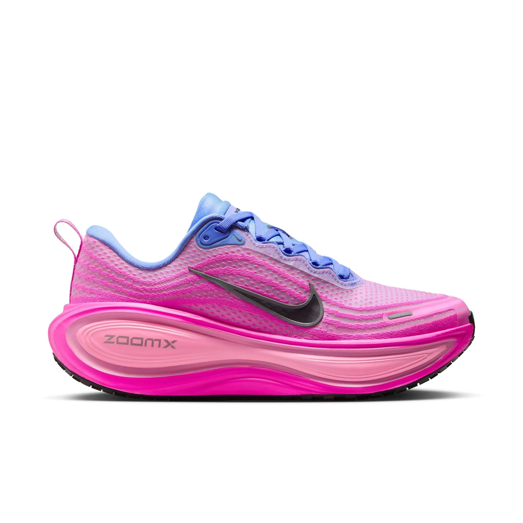 Women's Vomero Plus (400 - Royal Pulse/Mtls Dark Grey-Fire Pink) rainy day running Eco Friendly Recycled Material