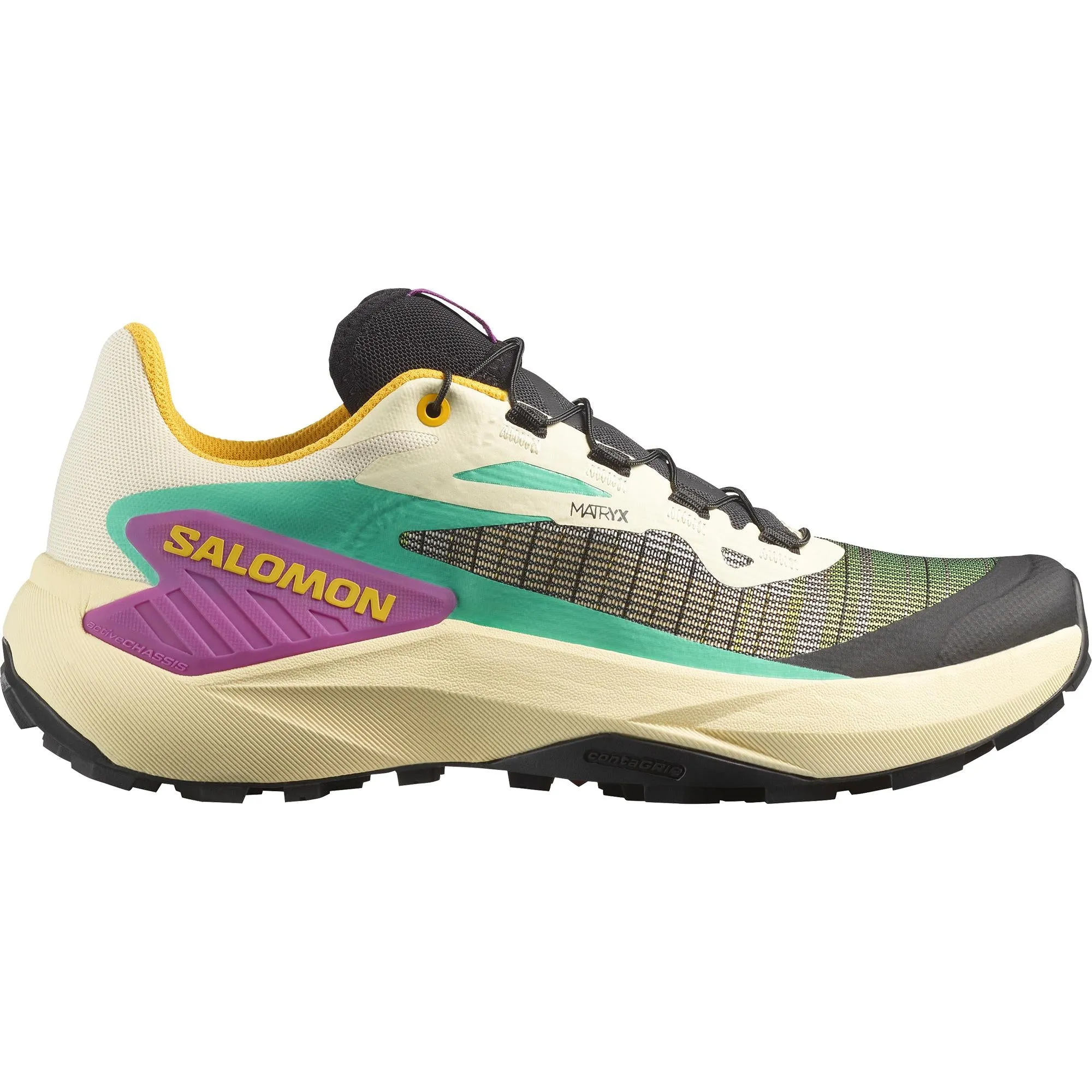 Seamless Toe Bumper mud resistant shoes Women's Genesis (Transparent Yellow/Black/Willowherb)