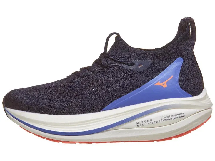mid - performance shoes Smooth Fit Mizuno | Neo Vista 2 | Women's | Baritone Blue/Striking Coral