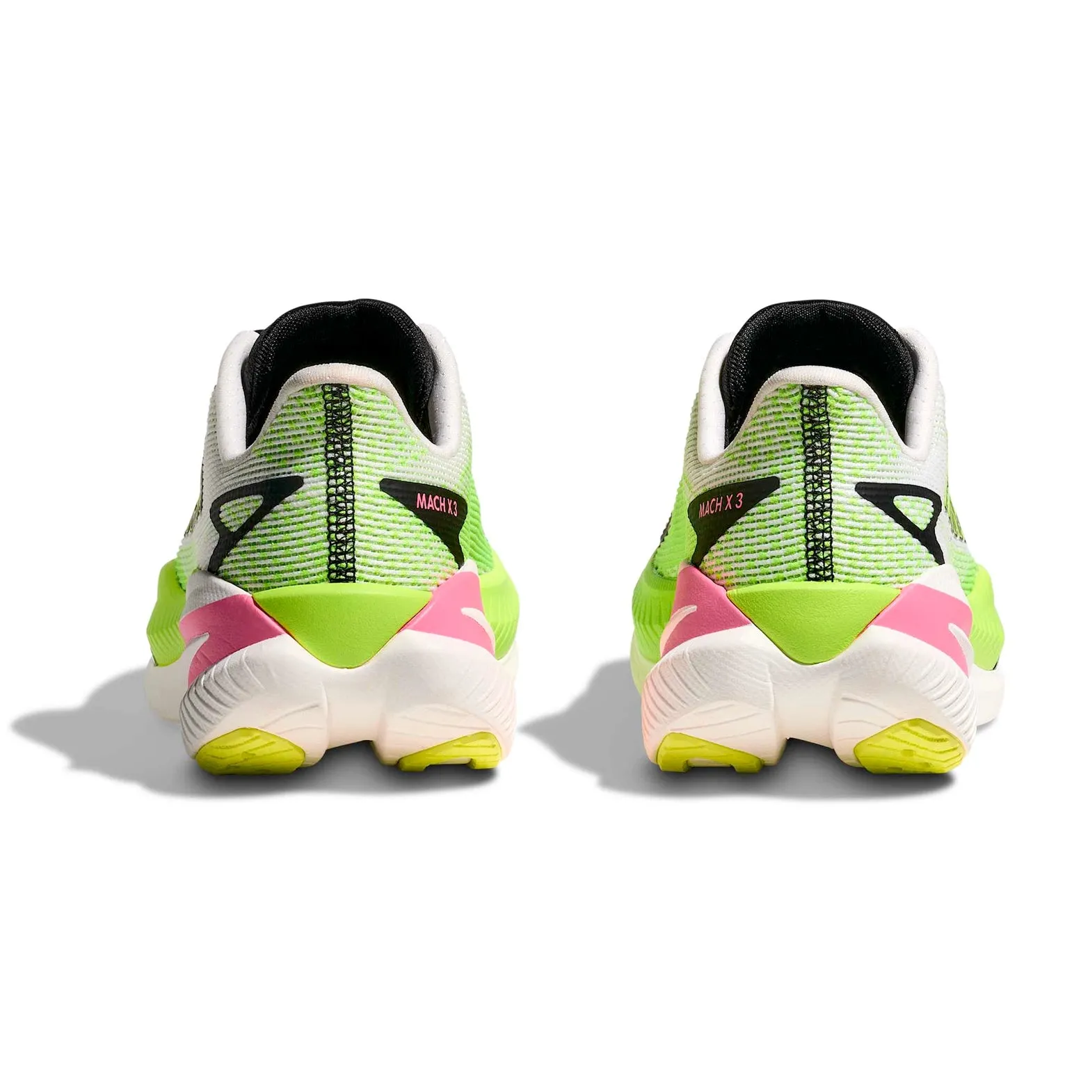 Women's Mach X 3 Running Shoes White / Neon Lime customizable shoe modification stretchy upper shoes