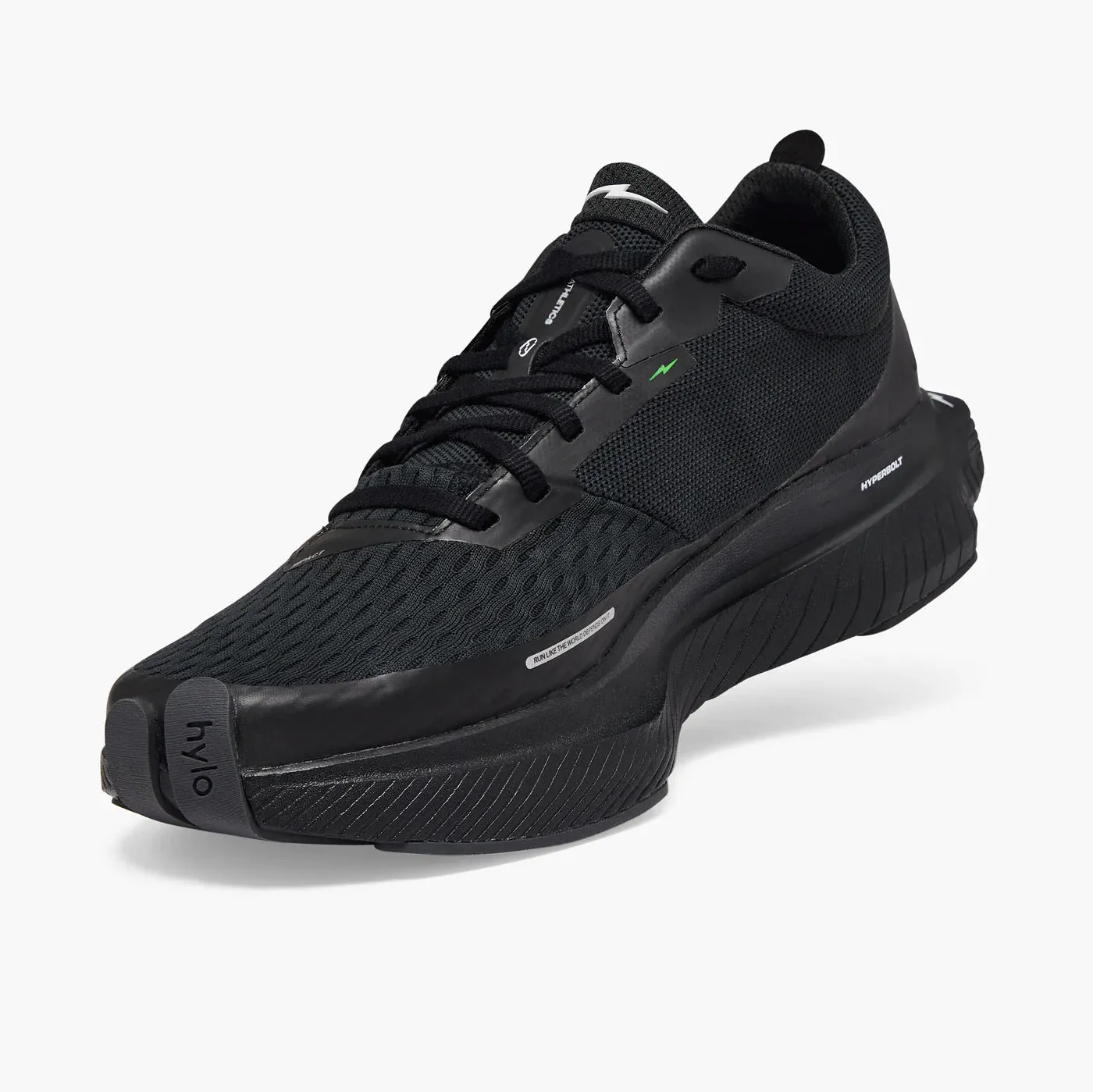 Split Outsole glow - in - the - dark run running gear Hylo Impact Running Shoes Triple Black