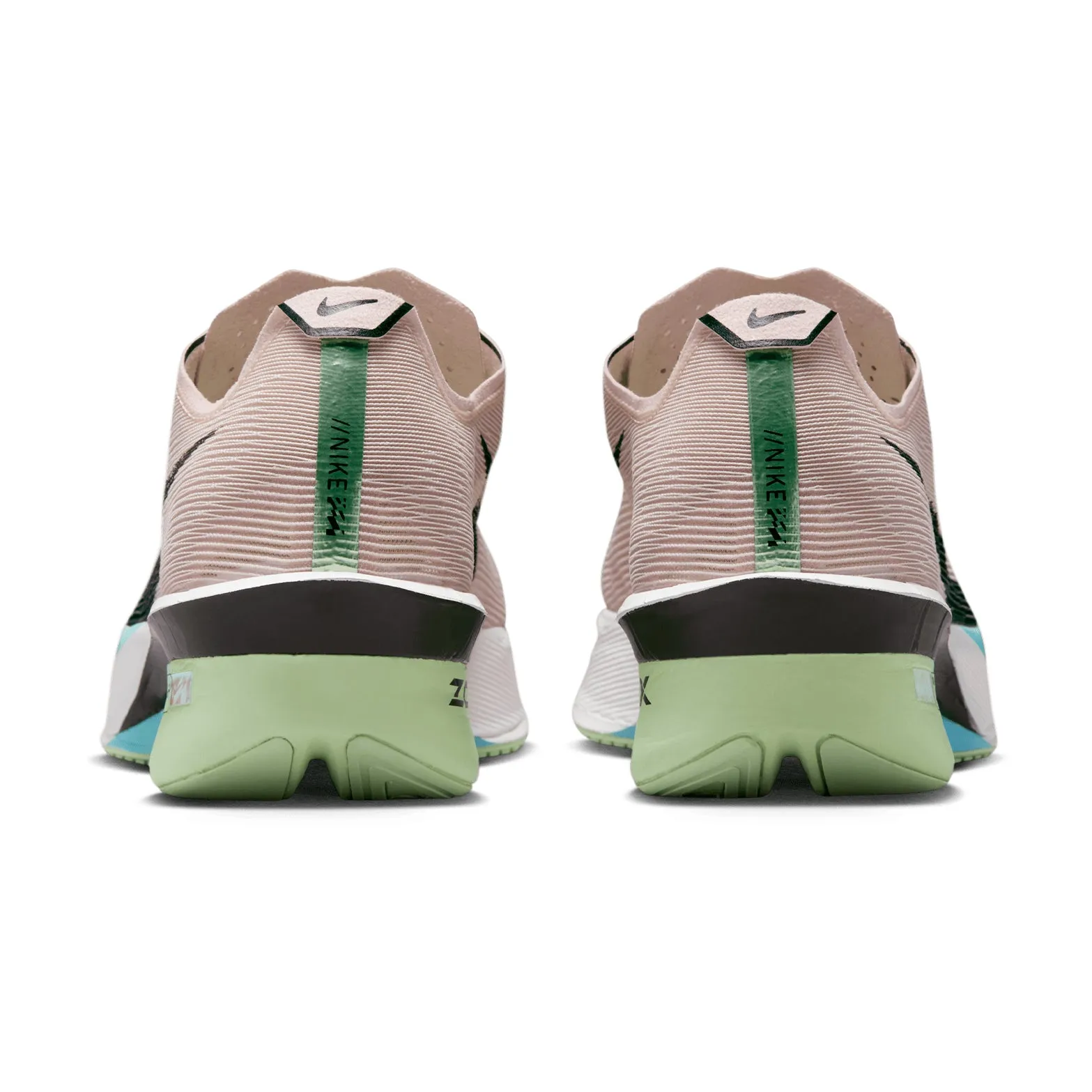 Women's Vaporfly 4 Running Shoes Silt Red / Black / Barely Volt / Pearl Pink Beginner runner running in dry weather