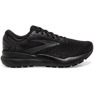 Long-distance Hyperelastic Response Foam Brooks Women's Ghost 16 Wide Fit Running Shoes Black / Black / Ebony