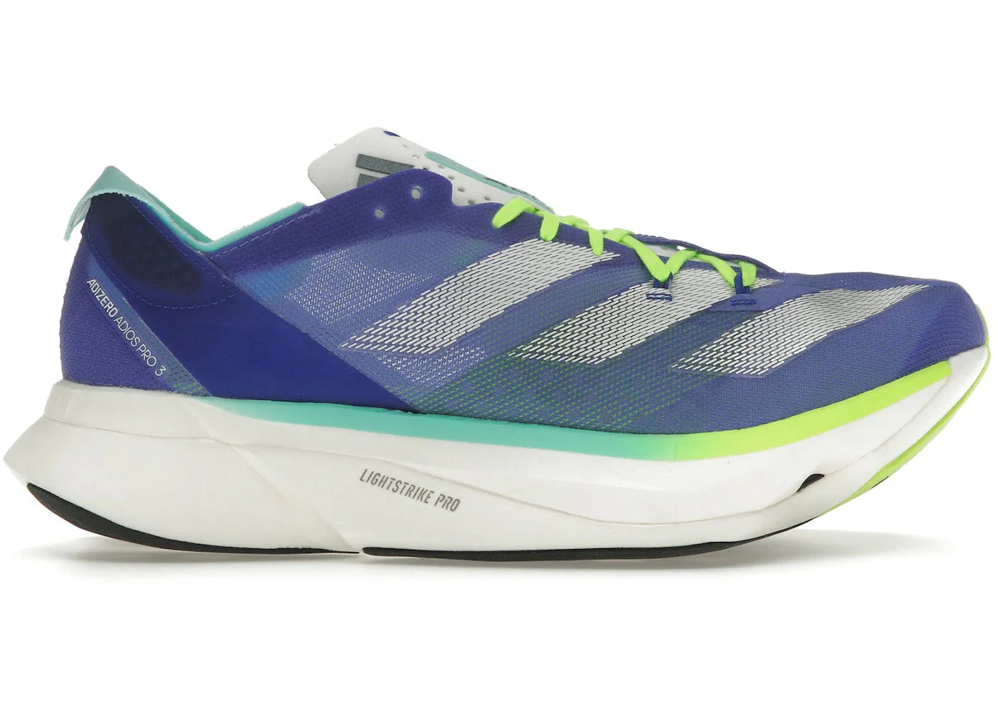 Walk Easy Core Fit Adidas Adizero Adios Pro 3 Cobalt Blue Zero Metalic Lucid Lemon