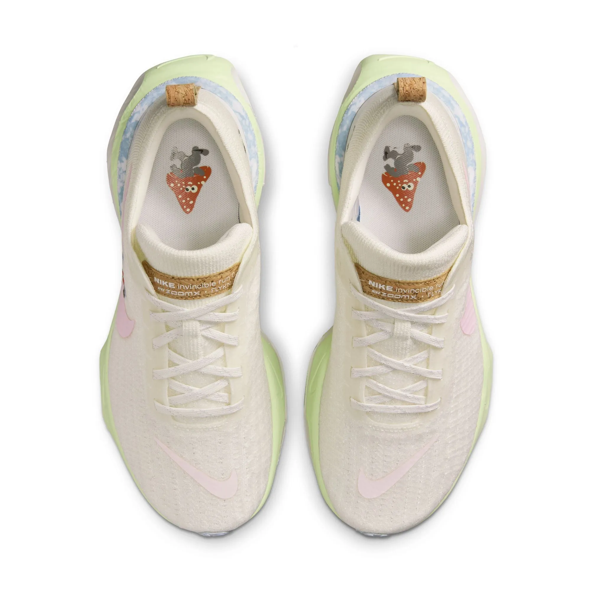 Women's Invincible 3 Running Shoes Sail / Pink Foam / Football Grey platform shoes