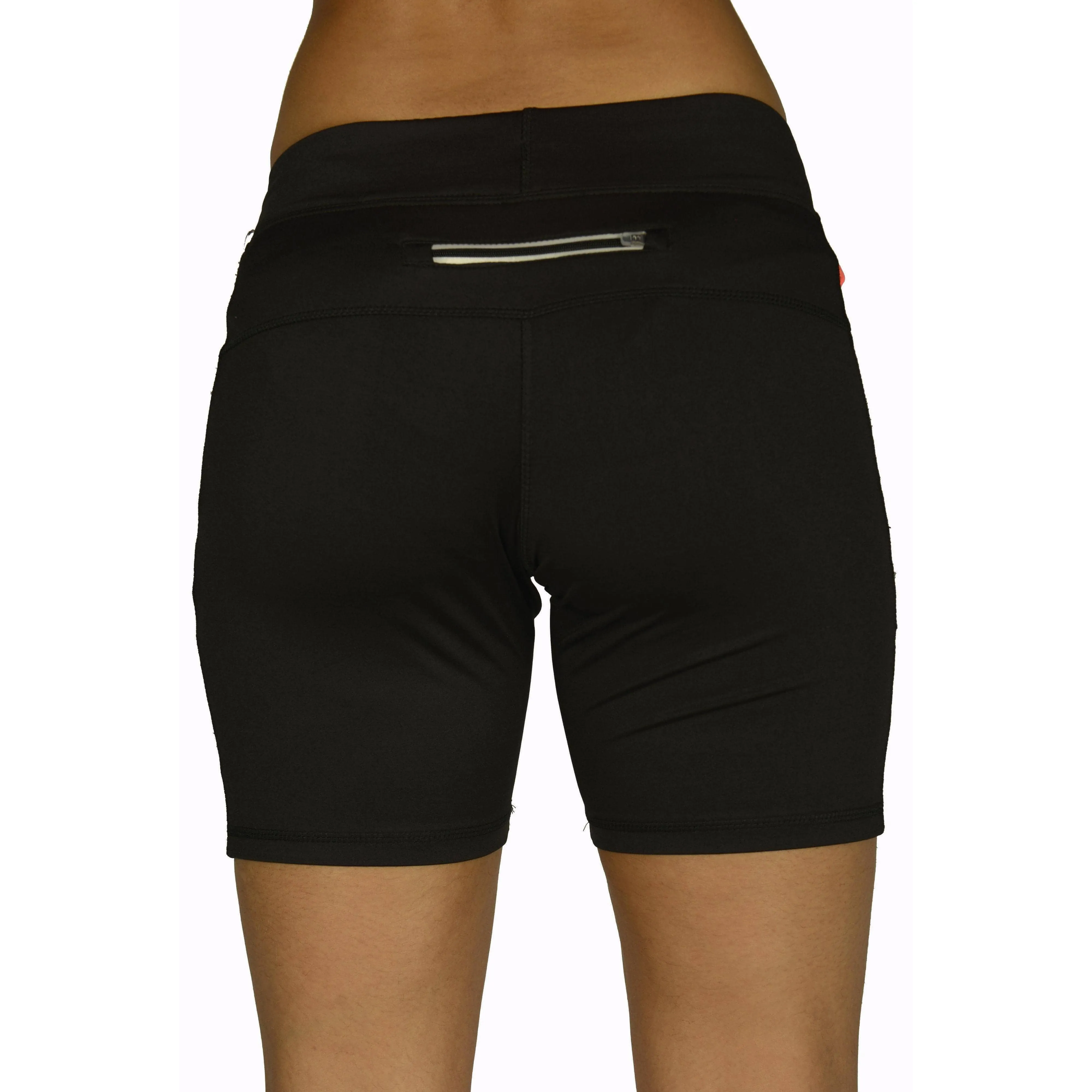 tall size More Mile More-Tech Womens Short Running Tights - Black