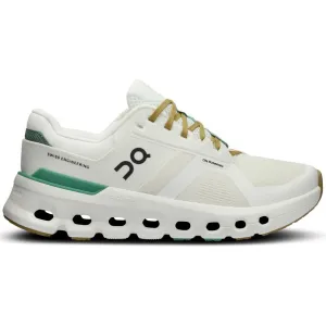 On Women's Cloudrunner 2 Running Shoes White / Green running for team goals Road Running