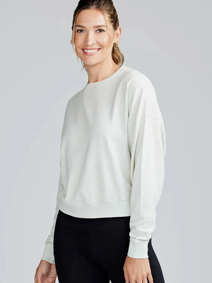 Sheer Fit Women??s Studio Sweatshirt (496 - Winter Heather)