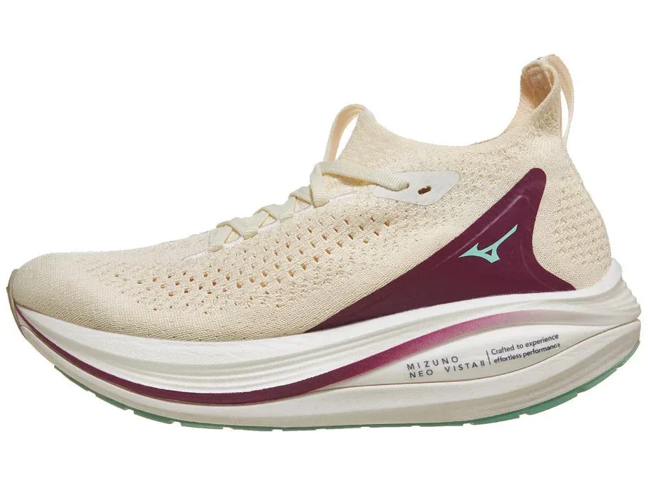 Mizuno | Neo Vista 2 | Women's | Nimbus Cloud/Ice Green sunny running