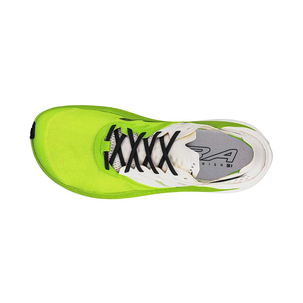 Women's Vanish Carbon 2 Running Shoe - White/Lime - Regular (B) Responsive Heel Cup Anatomical Footbed Contour