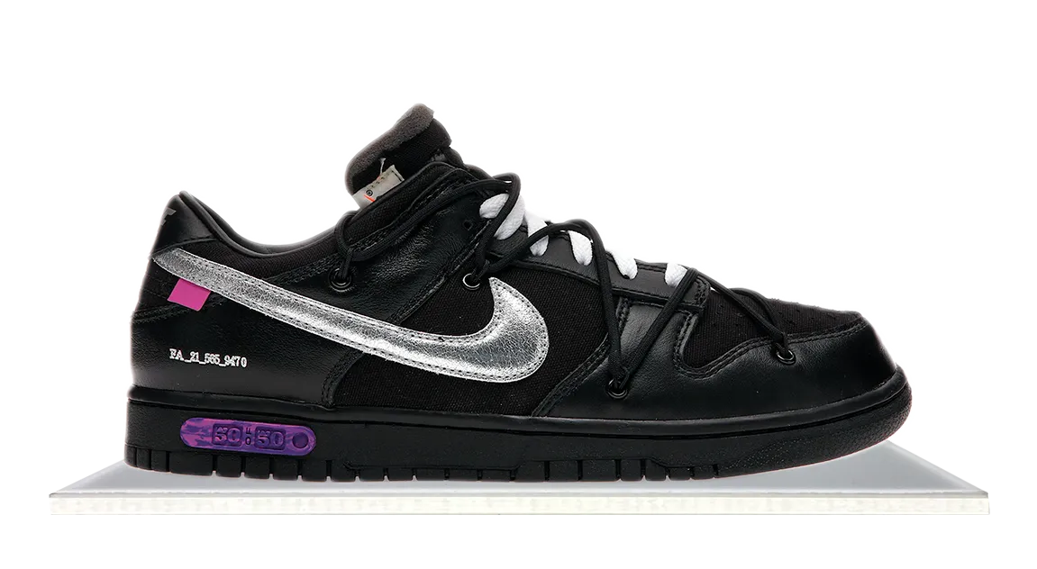 Soft foam Dunk Low Off-White "The 50" Lot 50