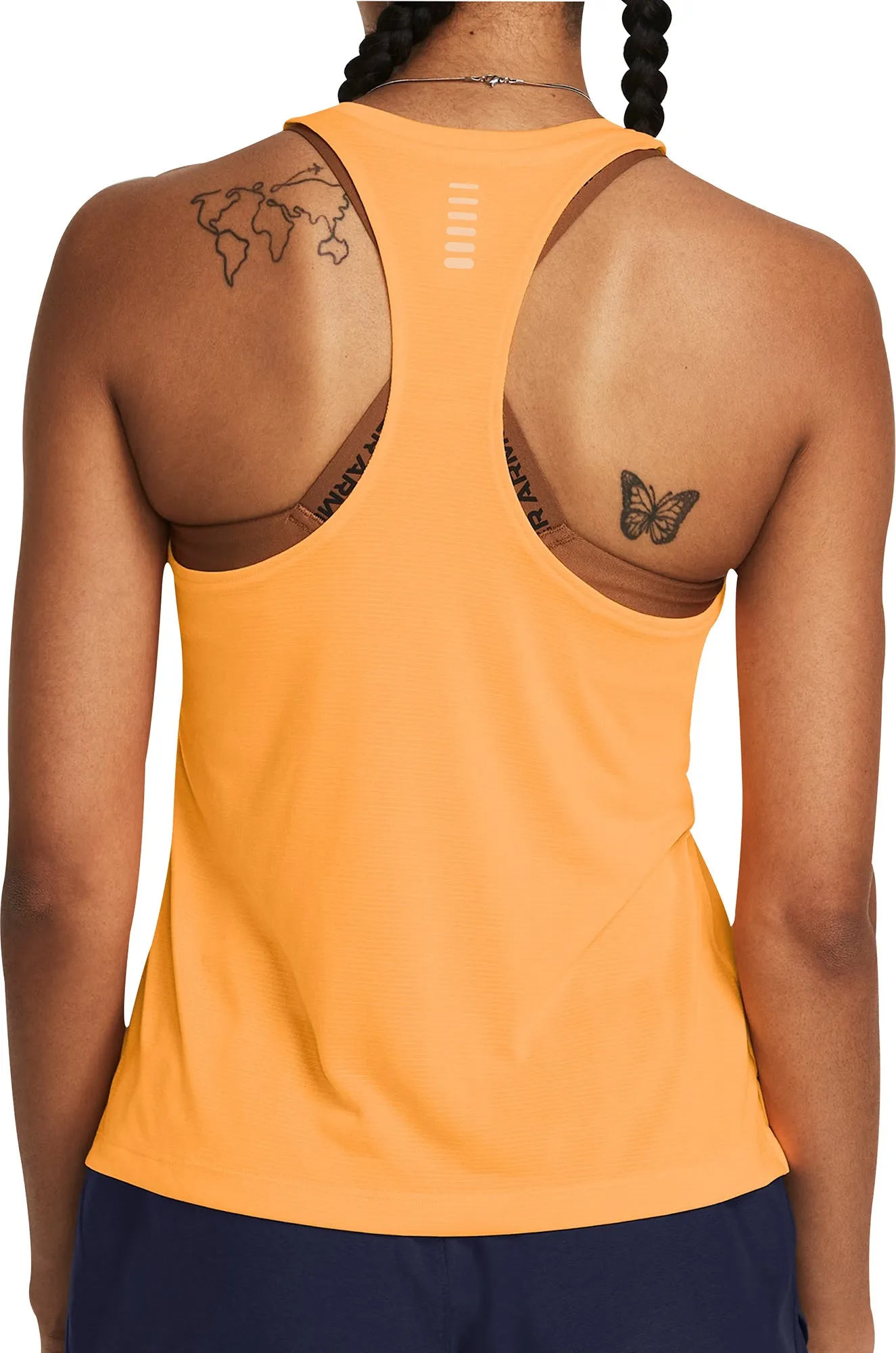 Bright Color Under Armour Launch Womens Running Vest Tank Top - Orange