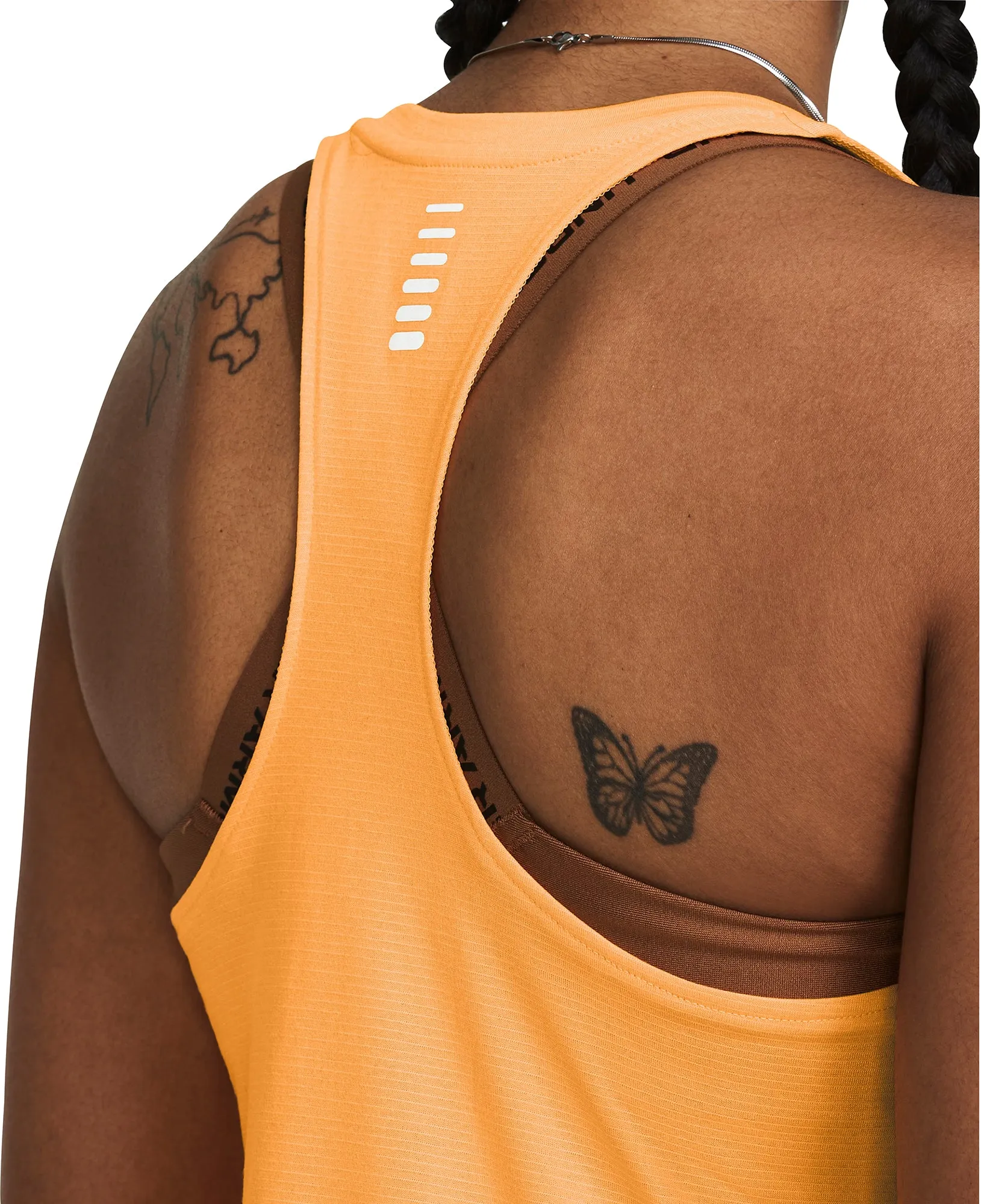 Hooded Sport Integration Travel Cool Under Armour Launch Womens Running Vest Tank Top - Orange