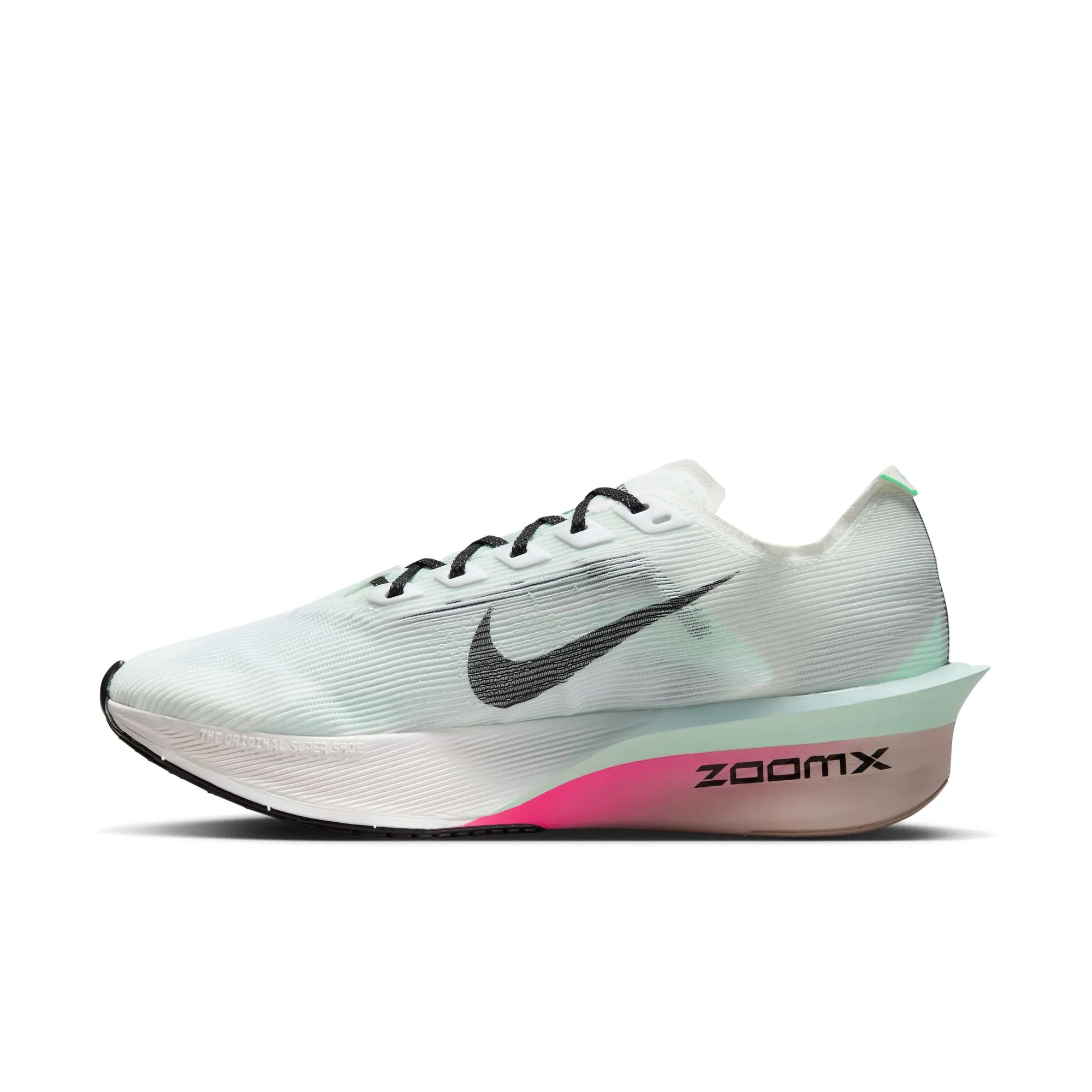Women's Vaporfly 4 Running Shoes White / Hyper Pink / Mint Foam / Black Indoor Workout Comfortable to wear