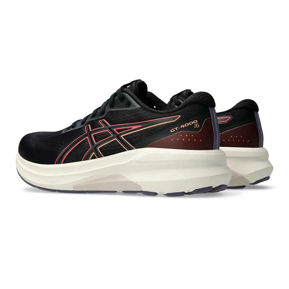 Women's GT-4000 4 Running Shoe - Black/Coral Reef - Regular (B) mud running gear group running