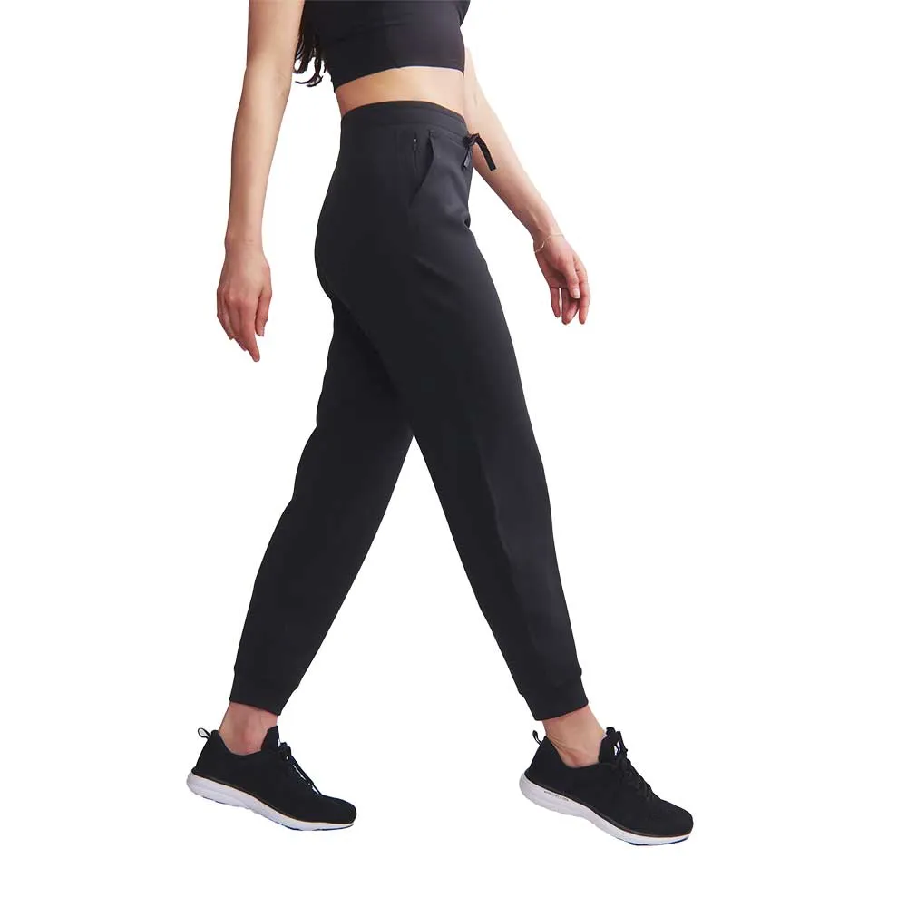 Non Binding Leg Design Moisture Control Technology Women's Dreamglow Jogger - Black Heather
