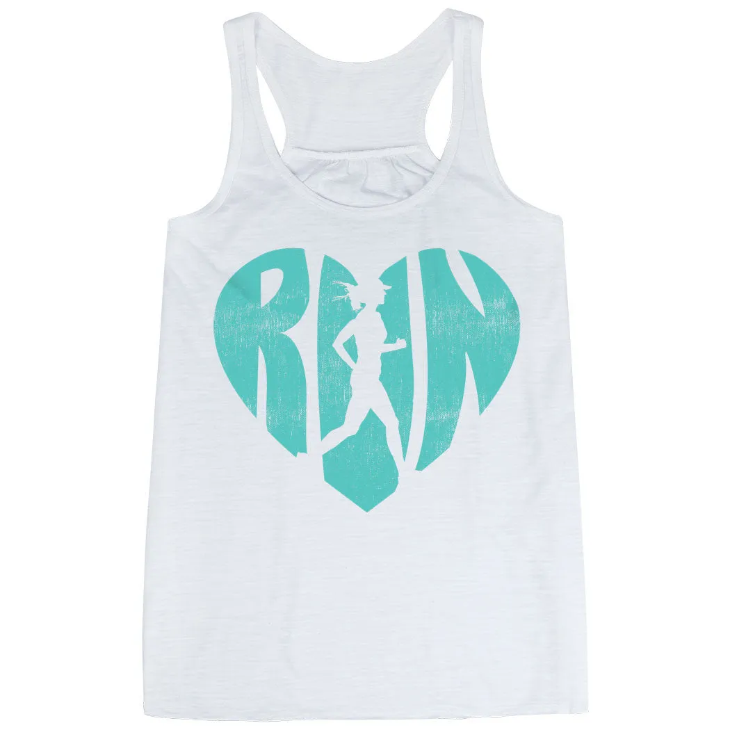 Flowy Racerback Tank Top - Love The Run Street Smooth Airflow channels