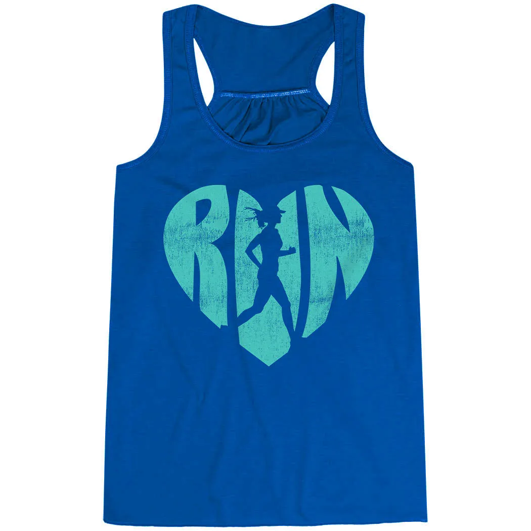 Flowy Racerback Tank Top - Love The Run Sun Protection Moisture Management System