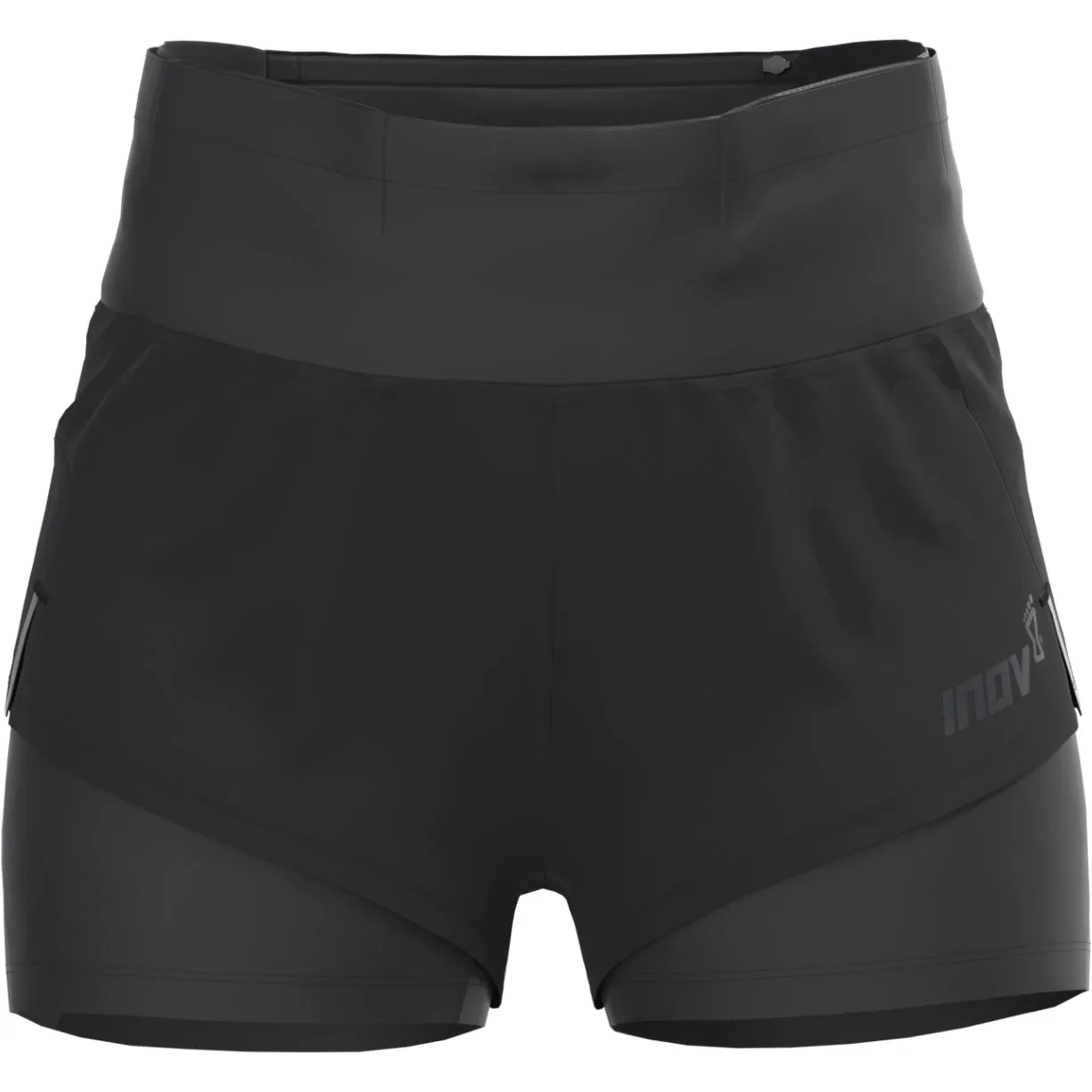Inov8 TrailFly Ultra 3 Inch 2 in 1 Womens Running Shorts - Black Summer Mood Tear Resistant Panels