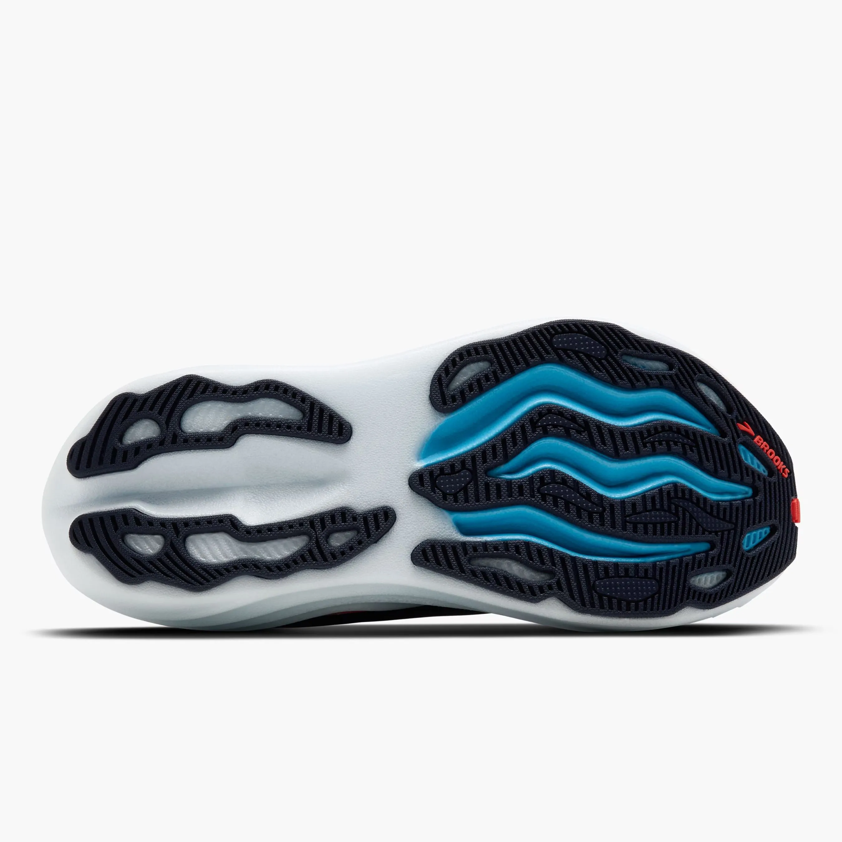 Women's Glycerin Max Running Shoes Peacoat / Blue Ribbon / Hot Coral dynamic - movement