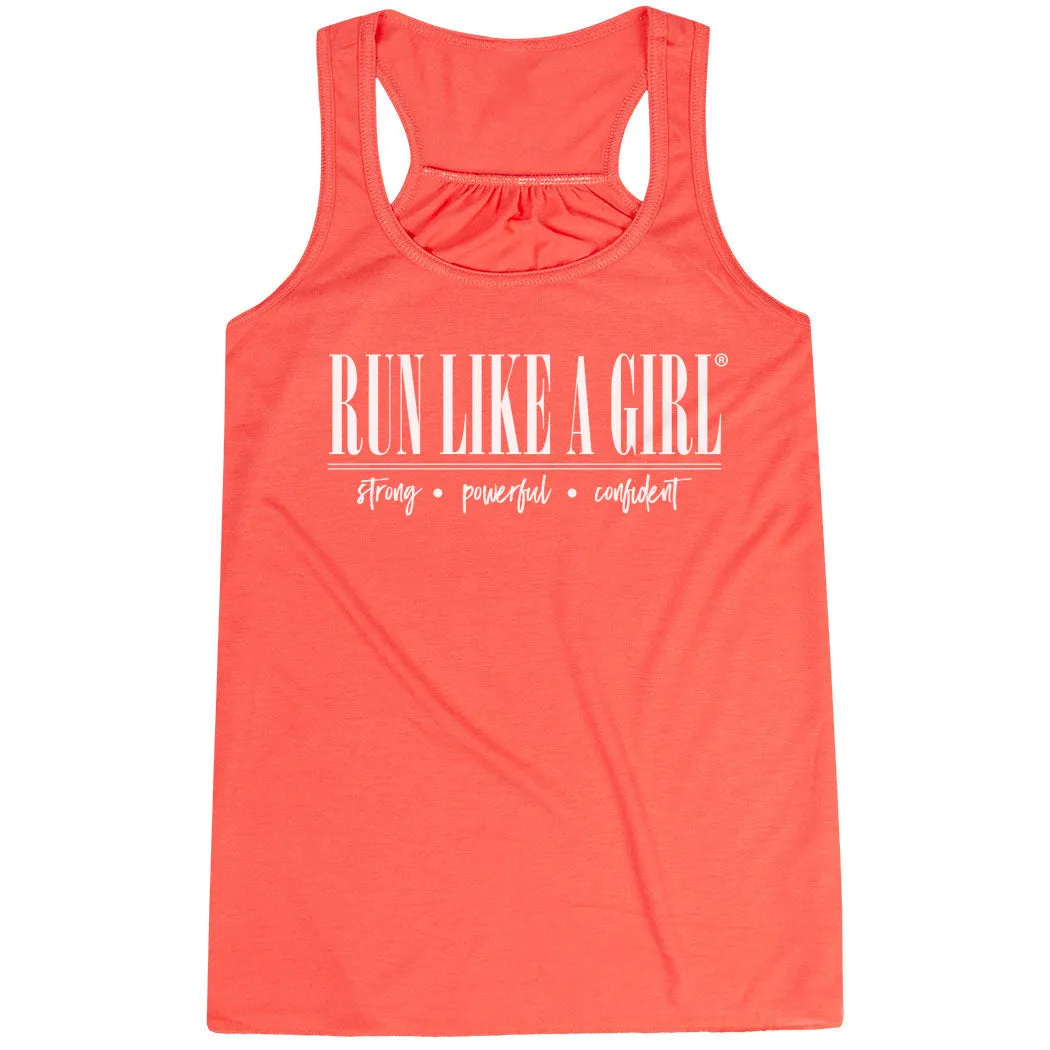 aerospace Flowy Racerback Tank Top - Run Like A Girl?