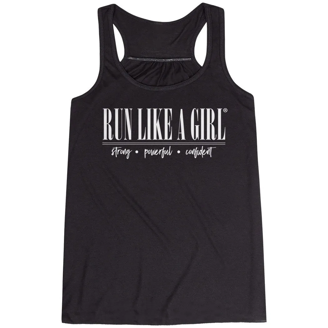 Flowy Racerback Tank Top - Run Like A Girl? 4 Way Stretch Fabric