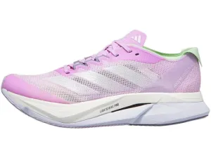 Adidas | Adizero Boston 12 | Women's | Bliss Lilac/Zero Met/Semi Green Spark Gapless Stride Transition