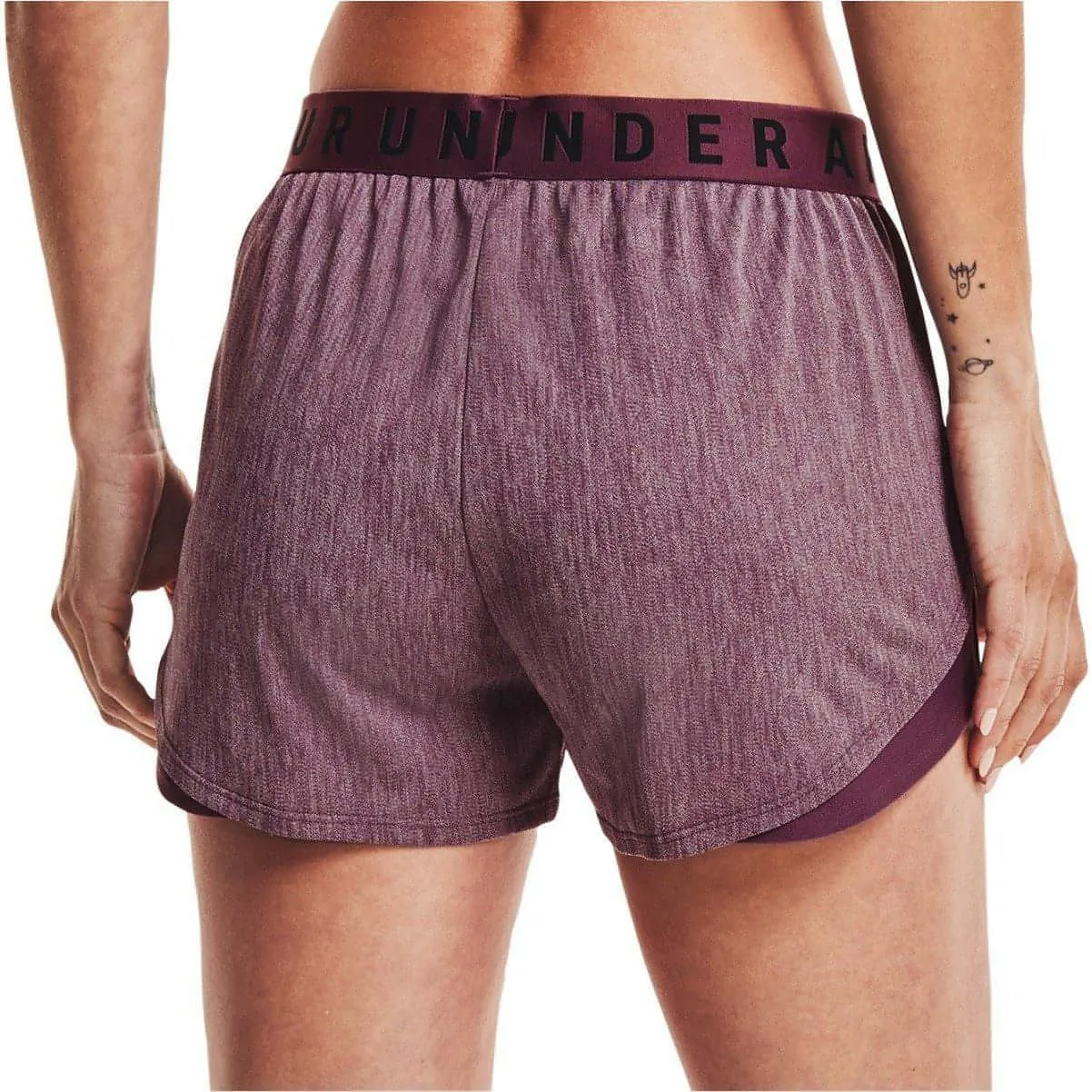 adventure apparel Quick Access Pockets Under Armour Play Up 3.0 Twist Womens Training Shorts - Purple