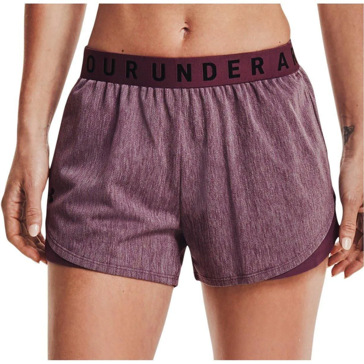 Under Armour Play Up 3.0 Twist Womens Training Shorts - Purple Durable Build Summer Wardrobe