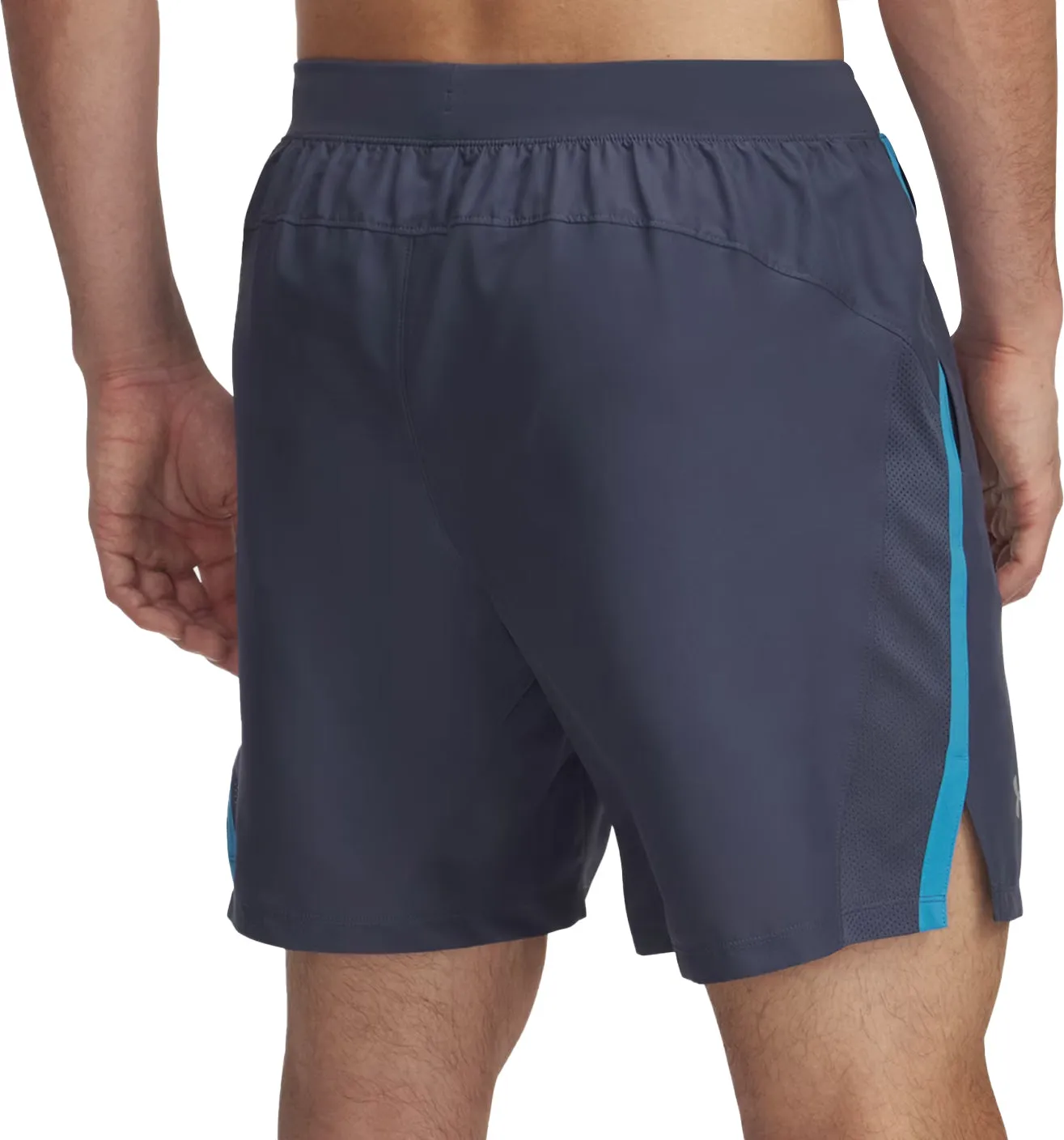 Odor Lock Technology Under Armour Launch 7 Inch Mens Running Shorts - Grey