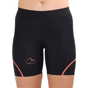 hypoallergenic More Mile Compression Womens Short Running Tights - Black
