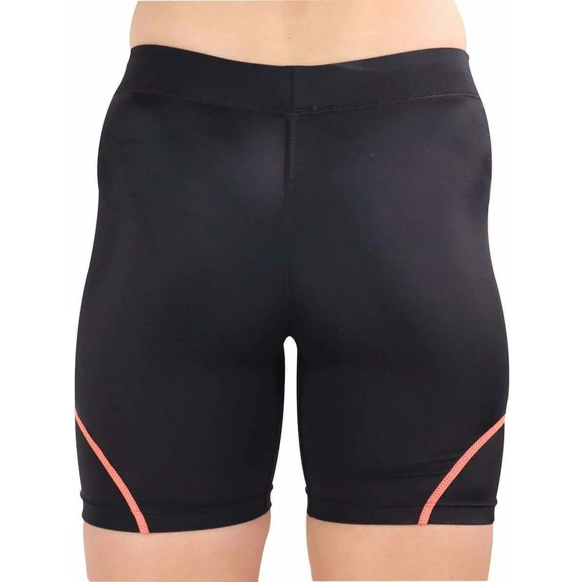More Mile Compression Womens Short Running Tights - Black hikers